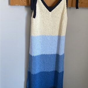 Zara tie shoulder knit dress